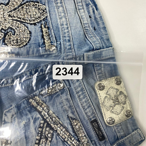 Miss Me Mid Rise Jean Shorts Jorts Women's 28 Y2k - Picture 6 of 6